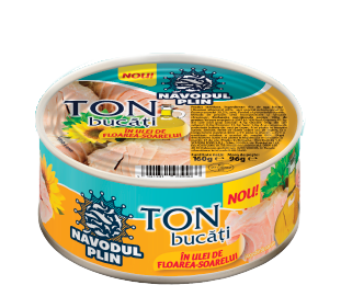 NAVODUL PLIN TON IN ULEI DE FLOAREA-SOARELUI 160G