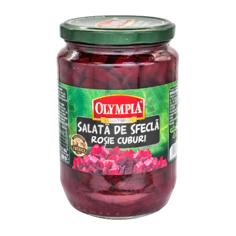 OLYMPIA SALATA SFECLA ROSIE CUBURI 720G