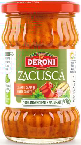DERONI ZACUSCA CU ARDEI CAPIA SI VINETE COAPTE
