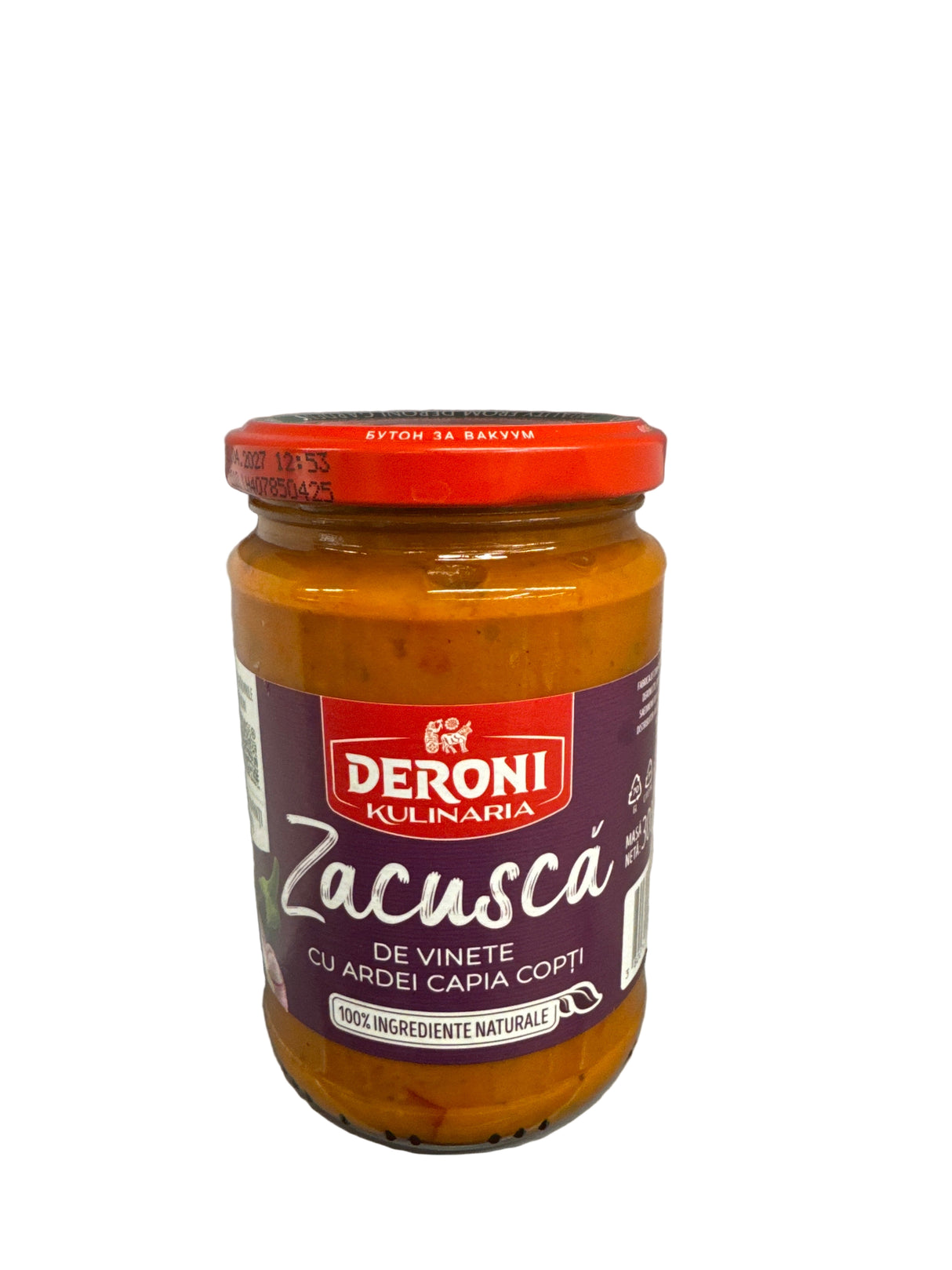 DERONI ZACUSCA DE VINETE CU ARDEI CAPIA COPȚI 300g