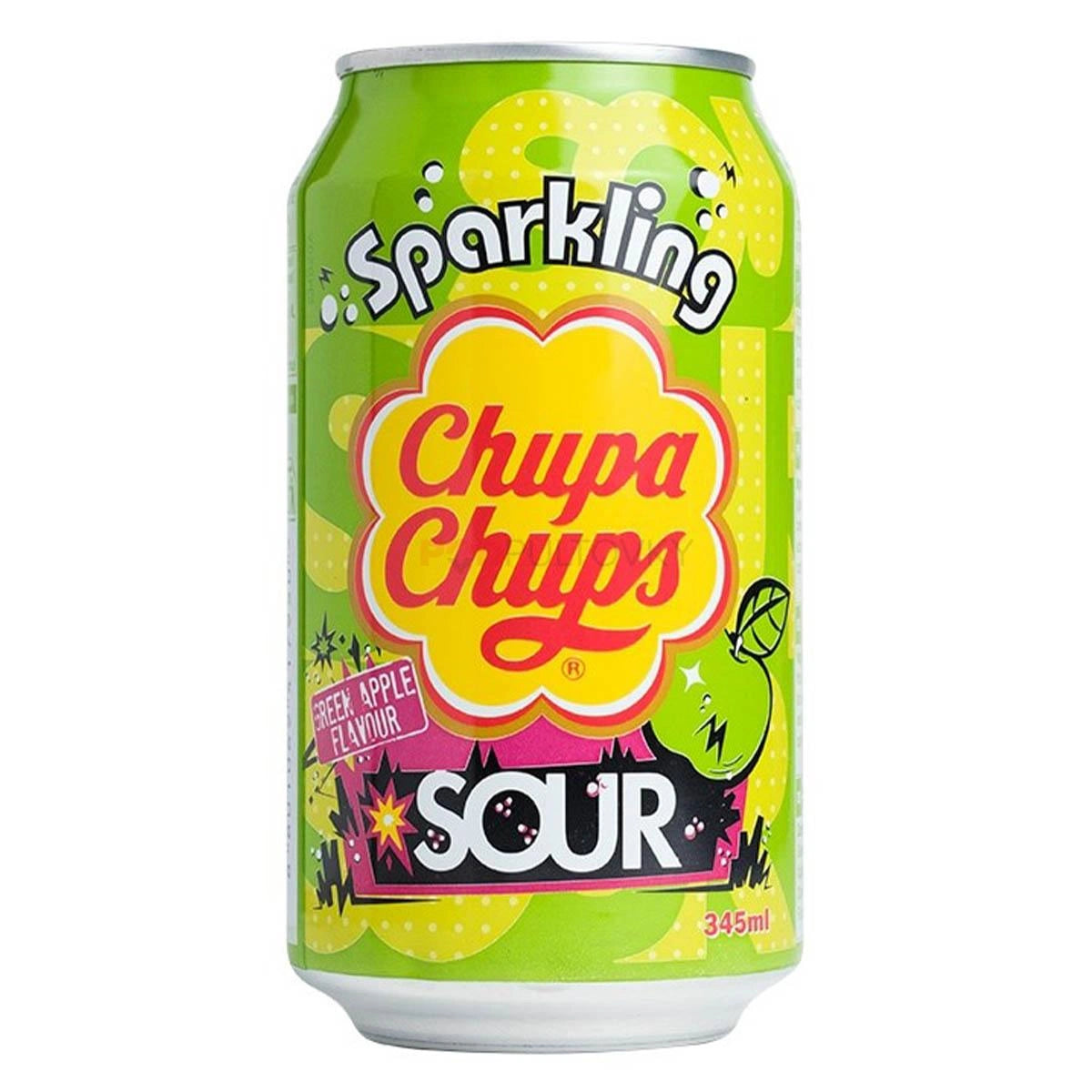 CHUPA CHUPS SOUR GREEN APPLE 345ML