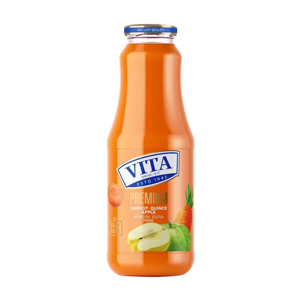 Vita Premium Suc de Morcov, gutui si mere 1 L (Sticla)