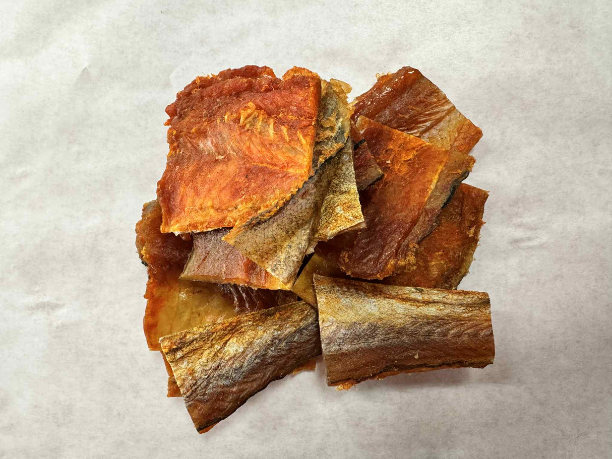 MERLAN ALBASTRU BUCATI CU CHILLI per 100g
