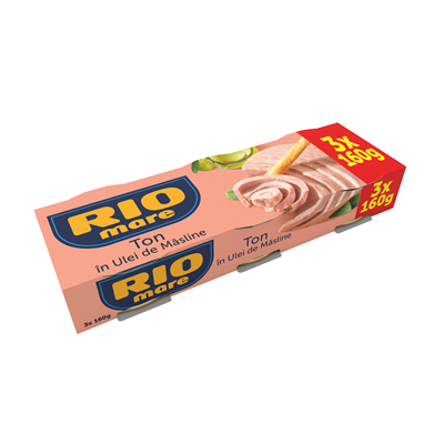 RIO MARE TON 3*80 GR IN ULEI MASLINE